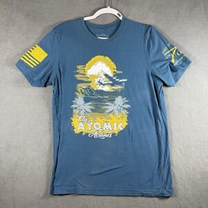 Grunt Style 1776 Large T-Shirt Fly Atomic Airlines Blue Fits Like Medium